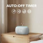 ANJANK White Noise Sound Machine Alarm Clock with Bluetooth Speaker, 21 Relaxing Sounds, 7 Night Lights,0-100% Dimmer/Sleep Timer/30-Level Volume Control,Sound Machine for Kids Adults Sleeping,Bedroom