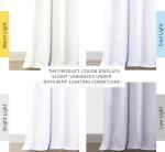 NICETOWN White 100% Blackout Curtains for Windows, Super Heavy-Duty Black Lined Total Darkness Drapes for Bedroom, Privacy Assured Window Treatment for Patio (Pack of 2, 52 inches W x 108 inches L)