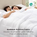 Bedsure Comforter Duvet Insert - Quilted Comforters Oversized King Size, All Season Duvet, GentleSoft Down Alternative Bedding, with 8 Tabs, Gifts for Women/Men, White, Oversized King 116 x 98 Inches