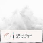 Linenspa White Down Alternative Comforter and Duvet Insert, for King Size Bed – All-Season Comforter with Box Stitch and 8 Duvet Loops – Bedding for Kids, Teens, and Adults