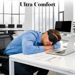 Fygrip 3D Eye Mask Sleep Mask for Men & Women, 100% Pressure-Free & Light Block-Out Eye Mask for Sleep with Easy Adjustable Strap, Night Eye Cover for Travel, Black