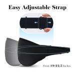 Fygrip 3D Eye Mask Sleep Mask for Men & Women, 100% Pressure-Free & Light Block-Out Eye Mask for Sleep with Easy Adjustable Strap, Night Eye Cover for Travel, Black