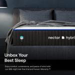 Nectar Hybrid Full Mattress 12 Inch - Medium Firm Gel Memory Foam - Steel Springs - Cooling Technology - 365-Night Trial - Forever Warranty