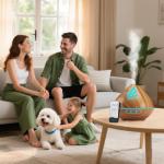 Essential Oil Scent Diffuser: 500ML Aroma Diffuser with Remote Control, Large Fragrance Aromatherapy Diffuser, Mist Humidifier with 14 Colors LED Lights and Auto-Off for Home