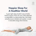 Threadmill 100% Cotton Sheets for Queen Size Bed - 600 Thread Count Queen Bed Sheets Set with 16” Deep Pocket - Sateen Weave 4-Piece Bedding Set with Cooling Effect, White