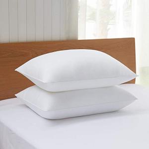 Acanva Bed Pillows 2 Pack Hotel Collection Luxury Soft Inserts for Sleeping-Breathable and Comfortable for Stomach Back Sleepers, King (Pack of 2), White