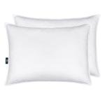 Serta Down Illusion Soft Hypoallergenic Soft/Medium Bed Pillows for Side, Stomach or Back Sleepers (2 Pack), Queen, White