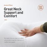 Acanva Bed Pillows 2 Pack Hotel Collection Luxury Soft Inserts for Sleeping-Breathable and Comfortable for Stomach Back Sleepers, King (Pack of 2), White