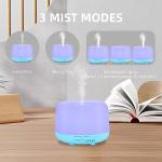 CHOUWEEK 300ML Air Diffuser for Essential Oils, Ultrasonic Aromatherapy Diffuser, Remote Control Aroma Diffuser Humidfer, 7Color Changing LED Light,Auto-Off, Timer for Home, Bedroom, Office, Kids.