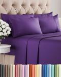 Queen 6 Piece Sheet Set - Comfy Breathable & Cooling - Ultra Soft Hotel Luxury Bedding Set w/ 8-16 Inch Deep Pockets - 1 Flat & 1 Fitted Sheet & 4 Pillowcases - Cozy, Wrinkle Free & Easy Care - Purple