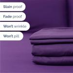 Queen 6 Piece Sheet Set - Comfy Breathable & Cooling - Ultra Soft Hotel Luxury Bedding Set w/ 8-16 Inch Deep Pockets - 1 Flat & 1 Fitted Sheet & 4 Pillowcases - Cozy, Wrinkle Free & Easy Care - Purple