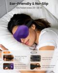 3 Pack Sleep Masks for Women & Men: True Blackout Eye Mask for Sleeping, 3D Contoured Zero Eye Pressure, Lash-Friendly (Blink Freely), Side Sleeper Comfort, Adjustable Strap Blindfold, Night Eye Cover