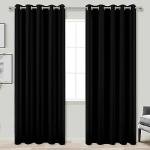 Blackout Curtains 72 Inch Extra Wide for Bedroom Sliding Glass Patio Door,2 Panels Grommet Darkening Large Window Shade Dark Light Black Out Blinds for Living Room,6x7 6 x 7 FT Width by 84in Length