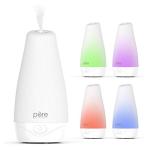 Pure Enrichment® PureSpa™ Essential Oil Diffuser - Compact Ultrasonic Aromatherapy Diffuser, Natural Air Deodorizer, 100ml Water Tank, and Optional Mood Light - Lasts Up to 7 Hours with Auto Shut-Off