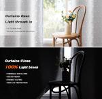 MYSKY HOME 100% White Blackout Curtains for Living Room Bedroom 84 Inches Long Total Light Blocking Drapes for Girls Room Thermal Insulated Curtains with Pom Pom Sheer Grommet Set of 2, 52W x 84L