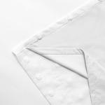 MYSKY HOME 100% White Blackout Curtains for Living Room Bedroom 84 Inches Long Total Light Blocking Drapes for Girls Room Thermal Insulated Curtains with Pom Pom Sheer Grommet Set of 2, 52W x 84L