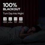 HOMEIDEAS Blush Pink 100% Blackout Curtains 84 Inches Long, Thick Faux Linen/Linen Blend Textured Window Drapes, Cute Room Darkening Grommet Curtains for Girls Bedroom, Nursery, Living Room