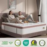 RRESTA Extra Firm King Mattress 14 Inch, 7-Zone Orthopedic Hybrid Mattresses in a Box for Spinal Alignment & Back Pain Relief, Motion Isolation, CertiPUR-US & Fiberglass-Free, 366-Night Trial