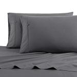 Nautica - King Size Sheet Set, Crisp & Tailored Cooling Sheets with a Smooth Cotton Percale Lightweight Feel - Bed Sheets with Matching Pillowcases & Fitted Sheet (Whale Grey)