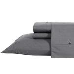 Nautica - King Size Sheet Set, Crisp & Tailored Cooling Sheets with a Smooth Cotton Percale Lightweight Feel - Bed Sheets with Matching Pillowcases & Fitted Sheet (Whale Grey)