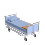 3 Piece Hospital Bed Sheet Set, Soft 100% Egyptian Cotton 400 Thread-Count, Fitted Sets Comfy, with Elastic All Around, for Home Care/Patients/Adjustable Beds (Light Blue, Standard 36" x 80"x 8")