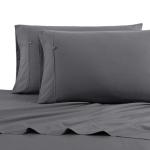 Nautica - King Size Sheet Set, Crisp & Tailored Cooling Sheets with a Smooth Cotton Percale Lightweight Feel - Bed Sheets with Matching Pillowcases & Fitted Sheet (Whale Grey)