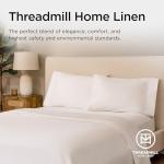 Threadmill 100% American Supima Cotton Sheets King Size - 1000 Thread Count, 4Pc King Size Sheet Set, Smooth Sateen Sheet, Ultra Luxury Bed Sheet, 17" Deep Pocket King Sheet Set - White Sheets