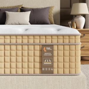 BedStory Extra Firm King Size Mattress, 14 Inch Hybrid King Mattresses-Extra Hip/Shoulder/Lumbar Support, Cooling Gel Bed-CertiPUR-US Certified, Fiberglass-Free, 365-Night-Trial, 10-Year Warranty