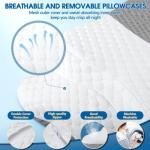 CHxxy Memory Foam Pillows, Cervical Pillow for Neck and Shoulder Pain Relief, Ergonomic Contour Bed Pillow, Soft for Side Sleep Stomach Sleeping and Back Sleeper