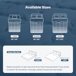 BEDLORE King Comforter Duvet Insert - All Season Down Alternative Quilted Bedding, Ultra Soft Lightweight with 4 Corner Tabs, Machine Washable King Size Bed Comforter, Light Grey 90 x 102 Inches