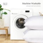 puredown® Euro Pillow Inserts 26 x 26 (Pack of 2, White), Down Feather Pillow Stuffer, Premium White Pillows for Bed, Couch, and Cushion