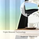 BOHOMOCASA Pastel Rainbow Gradient Blackout Curtains - 100% Blackout, Thermal Insulated, Noise Reducing, Ombre Room Darkening Curtain for Girls Room, Sweet and Dreamy Design, 2 Panels, Each W52×L84