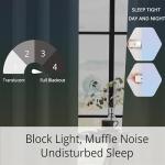 BOHOMOCASA Pastel Rainbow Gradient Blackout Curtains - 100% Blackout, Thermal Insulated, Noise Reducing, Ombre Room Darkening Curtain for Girls Room, Sweet and Dreamy Design, 2 Panels, Each W52×L84