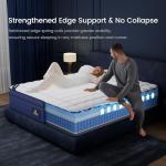 Queen Mattress, 2026 Upgraded 16 Inch Queen Size Mattress in a Box, Cool Gel Memory Foam Hybrid Mattress, Individual Pocket Spring, Back Pain Relief, Motion Isolation, Strong Edge Support, CertiPUR-US