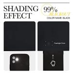 NICETOWN Blackout Curtains Panels for Living Room, 2 Panels, 66 x 92 Inch, Black, 3 Pass Microfiber Noise Reducing Thermal Insulated Solid Ring Top Blackout Window Drapes