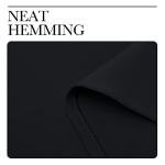 NICETOWN Blackout Curtains Panels for Living Room, 2 Panels, 66 x 92 Inch, Black, 3 Pass Microfiber Noise Reducing Thermal Insulated Solid Ring Top Blackout Window Drapes