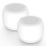Babelio White Noise Sound Machine for Adults Kids Baby, Mini, 15 Non-looping Sounds, Timer, Memory Function, Easy to Pocket and Travel White 2 Pack