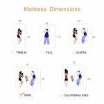 ESHINE 14 Inch King Mattress, US-Made Cooling Gel Memory Foam, Green Tea Infused for Pressure Relief & Back Pain, CertiPUR-US Certified, Bed in a Box, Dark Grey