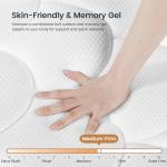 LETMOON Queen Mattress, 14 Inch Gel Memory Foam Hybrid Mattress Queen Size Bed in a Box, Pressure & Pain Relief, Medium Firm, CertiPUR-US, Individual Pocket Spring, Edge Support