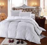 Royal Hotel Bedding 300 Thread Count Oversized King Size Down-Alternative Comforter, Overfilled Duvet Insert 100% Cotton Shell - 100% Down-Alternative Fill 750FP - 100Oz - Solid White, Oversized King
