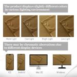 Yakamok Nursery Sunlight Velvet Curtains - Elegant Interior Decoration Large Window Blackout Velvet Drapes for Living Room, 52 x 96 Inches Long, Gold Brown, 2 Panels Rod Pocket