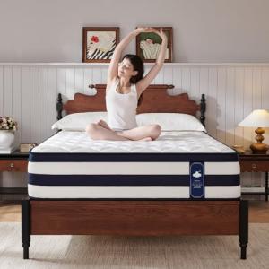 Resspry King Size Mattress, 14 Inch Gel Memory Foam Sprung Hybrid Mattress, Cooling and Pressure Relief for Breathable Sleep, Certipur-Us Certified, 120-Night Home Trial, Apex Collection