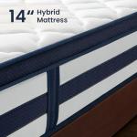 Resspry King Size Mattress, 14 Inch Gel Memory Foam Sprung Hybrid Mattress, Cooling and Pressure Relief for Breathable Sleep, Certipur-Us Certified, 120-Night Home Trial, Apex Collection