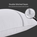 MUFEW Bed Pillows Queen Size Set of 4, Medium Firm Hotel Pillows for Sleeping, Cooling Pillows for Side & Back Sleepers, Down Alternative Filling, 20 x 28 Inches