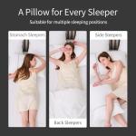 MUFEW Bed Pillows Queen Size Set of 4, Medium Firm Hotel Pillows for Sleeping, Cooling Pillows for Side & Back Sleepers, Down Alternative Filling, 20 x 28 Inches