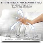 Basic Beyond King Size Bed Pillow - 2 Pack Hotel Collection Super Soft Down Alternative Pillow for Sleeping, 20x36 Inches