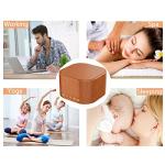 White Noise Machine plug-in Sound Machine with 20 Non Looping Natural Soothing Sounds and Memory Function Sleep Timer Sleep Machine with Sleep Therapy for Baby Kids Adults-New Wood Grain Added in 2025