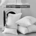 MUFEW Bed Pillows Queen Size Set of 4, Medium Firm Hotel Pillows for Sleeping, Cooling Pillows for Side & Back Sleepers, Down Alternative Filling, 20 x 28 Inches
