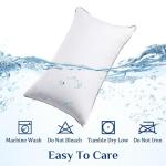 JOLLYVOGUE Pillows Queen Size Set of 4 for Sleeping, Soft and Supportive Bed Pillow with Down Alternative Filling for Side and Back Sleepers, Hotel Collection