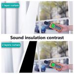 NICETOWN 100% Blackout Window Curtain Panels, Rod Pocket Full Light Blocking Drapes with Black Liner for Nursery, 72 inches Drop Thermal Insulated Draperies (White, 2 Pieces, 52 inches Wide Per Panel)